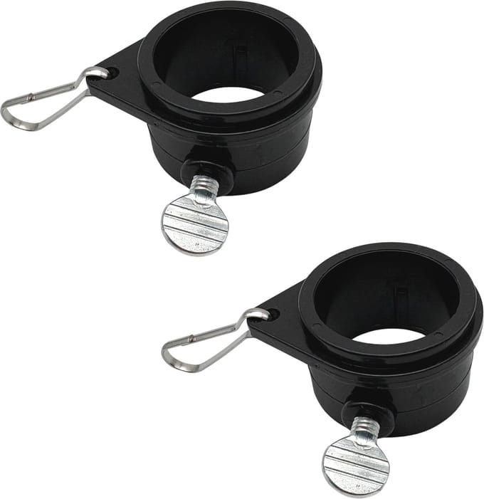 Purepeak Vlagcorrector - Vlag Fixer - Ø 3 cm - 360° Draaibare Ring - Zwart
