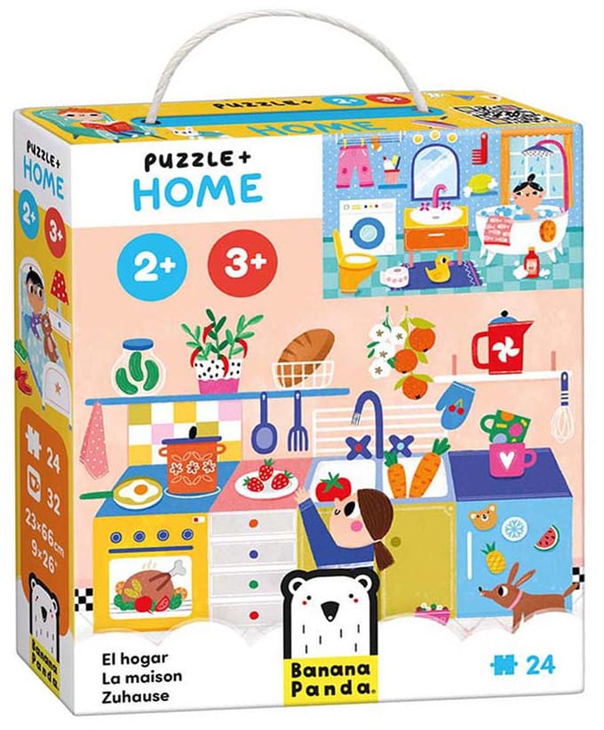 Banana Panda puzzel thuis educatief speelgoed 24 stukjes karton.