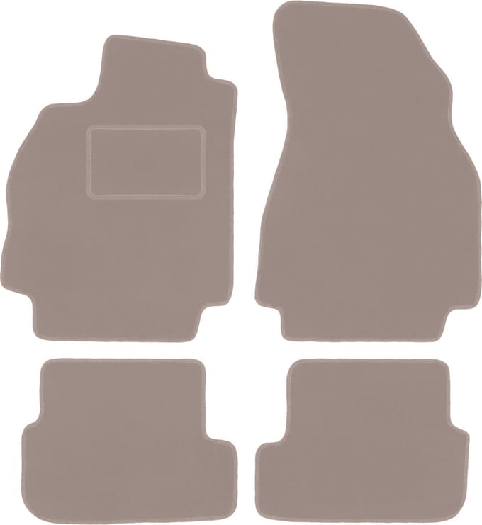 Beige veloursmatten voor: Renault Megane II hatchback (2002-2008)