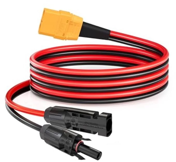 Solar Kabel 10AWG 6FT XT90 Female Connector voor Zonnepaneel