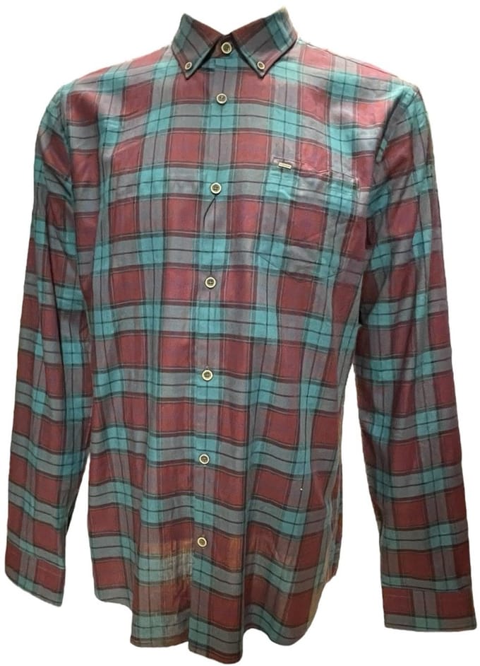Vanguard - Overhemd - Rood / Groen - Maat XL
