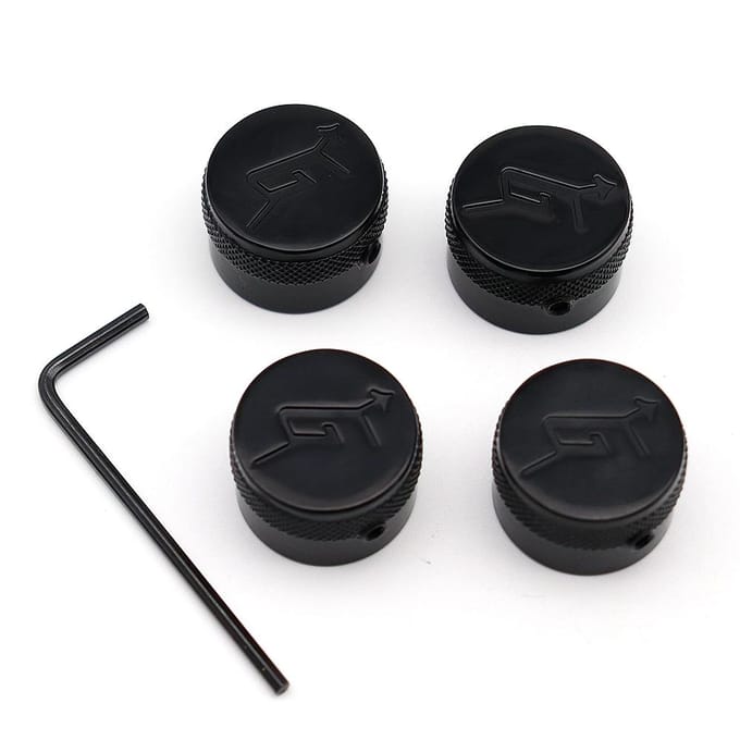 4 Stuks Gretsch “G” Logo Knop Met Pijl Bediening black