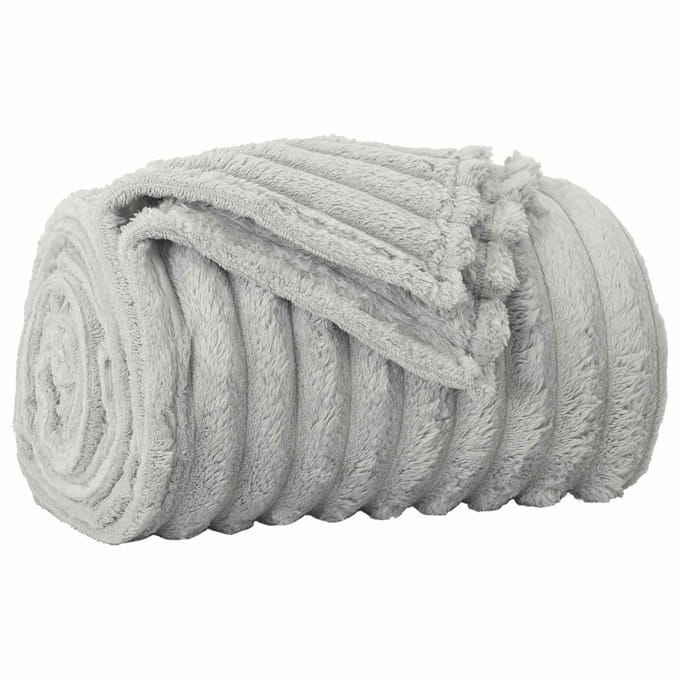 vidaXL - plaid - Grijs - 150 - x - 130 - cm - 0.45 - kg - Fleece