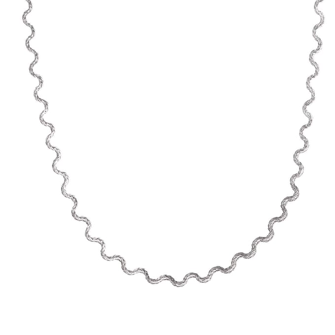 Go Dutch Label Collier Waves Zilverkleurig