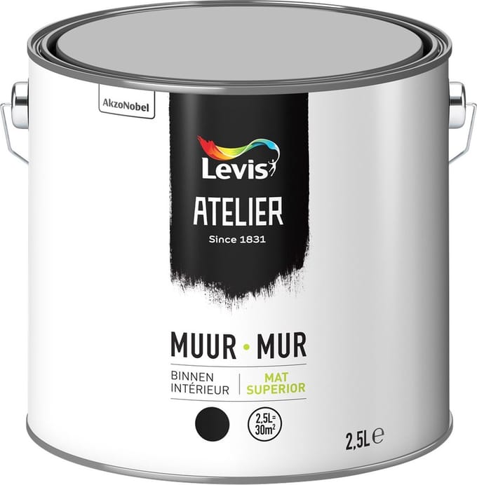 Levis Atelier Muur Binnen Mat Superior - 2.5L - Wit