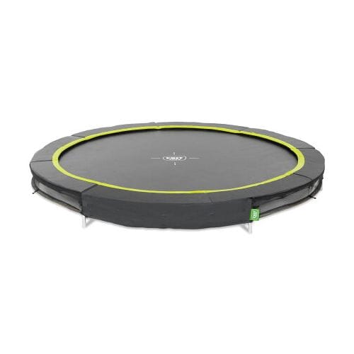 EXIT Silhouette Sporttrampoline ø305cm - Inground - Ingraaftrampoline - Rond - Voor Kinderen - Zwart