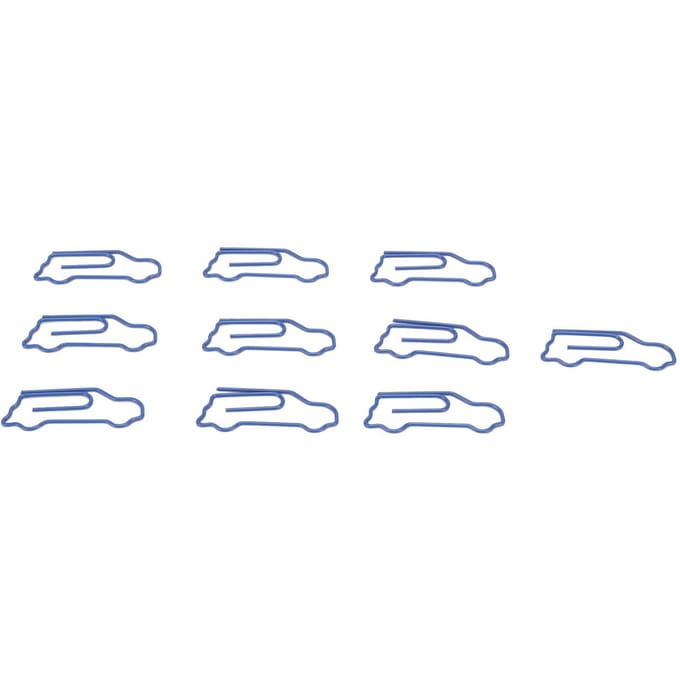 100 Stuks Vormige Paperclips Auto Vorm Metaal Leuke Stijl Licht Draagbaar Kantoorclips voor Documentenmap gray
