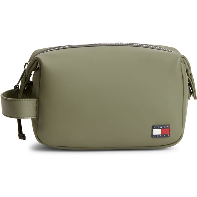 Tommy Hilfiger Elevated Pu Washbag Spanish Olive Maat: OS | Reistassen Outlet | Heren | Groen