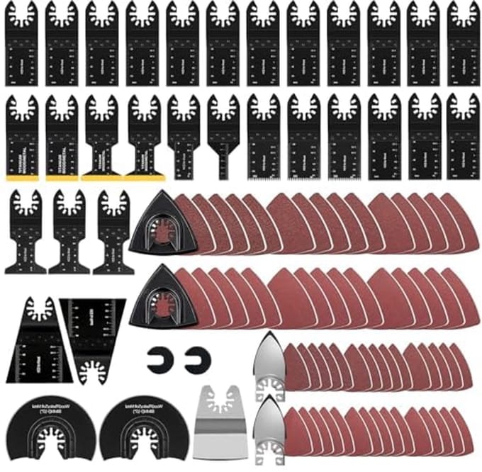 98-delige Oscillerende Zaagbladen Set - Professionele Universele Multi Tool Bladen voor Houtbewerking