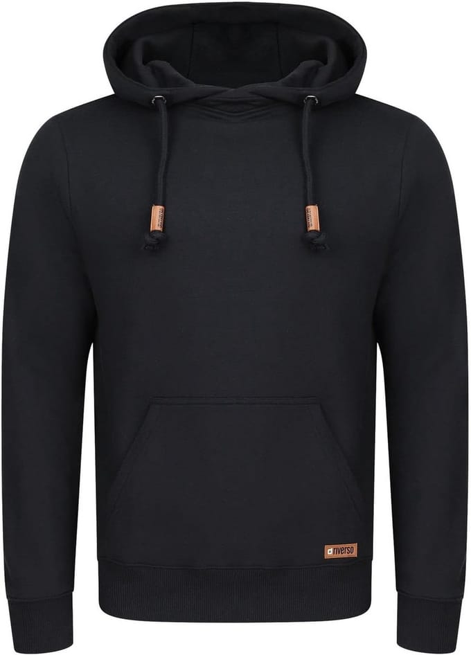 Heren Hoodie Regular Fit Sweatshirt met Overlapkraag