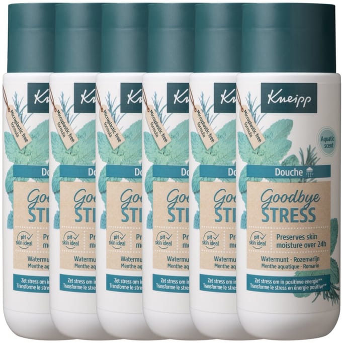 Kneipp Douche Goodbye Stress - 6 x 200 ml - Voordeelverpakking