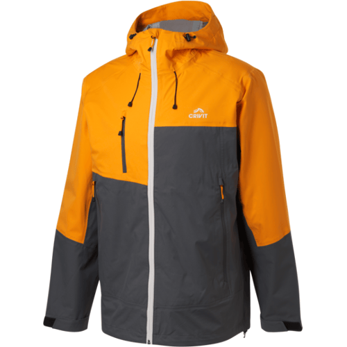 CRIVIT Heren regenjas (Oranje, S)