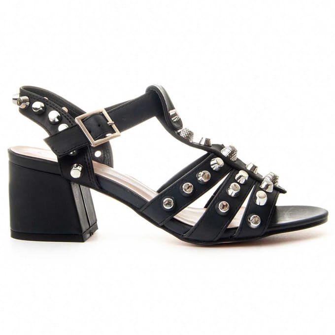 Sandalia De Tacón Para Mujer.  Montevita  Titan  87346 36 zwart