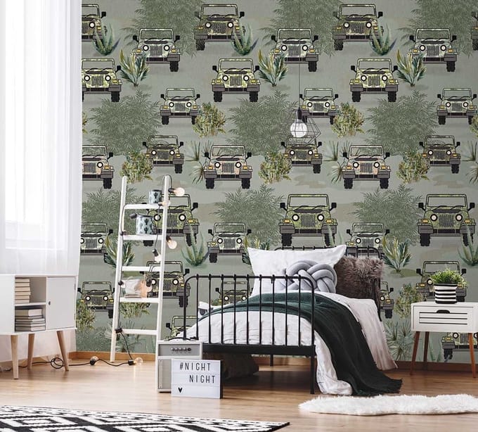 INGK Kinderbehang - Bush Drive, Green
