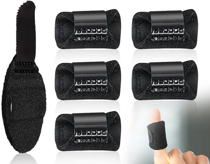 Pack of 5 Stackable Finger Guard - Finger Orthosis - Finger Rails voor Index Finger - Middle Finger - Ring Finger - Small Finger