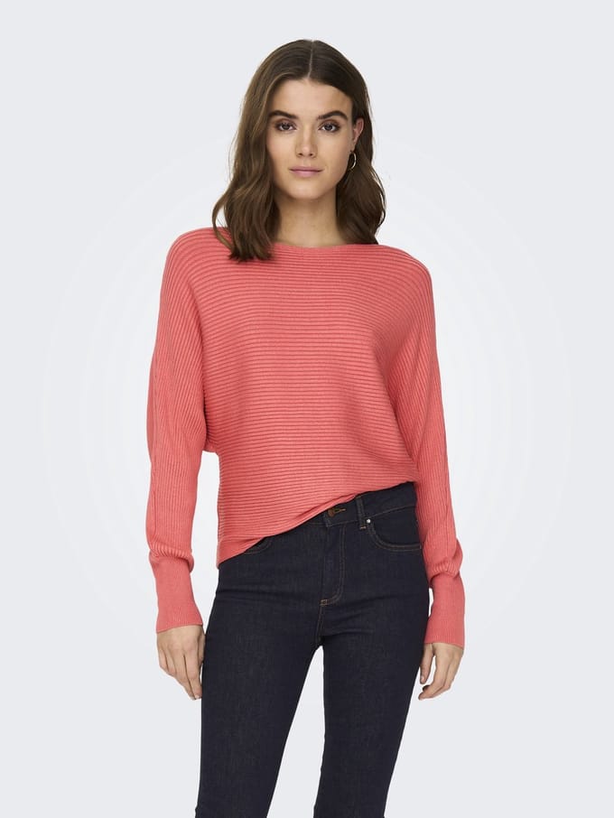 Only Trui Onladaline L/s Short Pullo Knt Noos 15226298 Tea Rose Dames Maat - XS