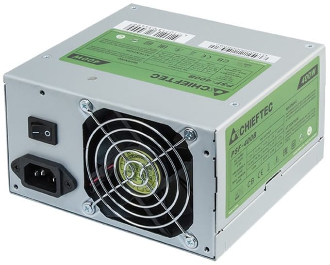 Chieftec Slimme Serie Voeding - 400 Watt - 80 mm - ATX - 80 Plus 80 PLUS Bronze