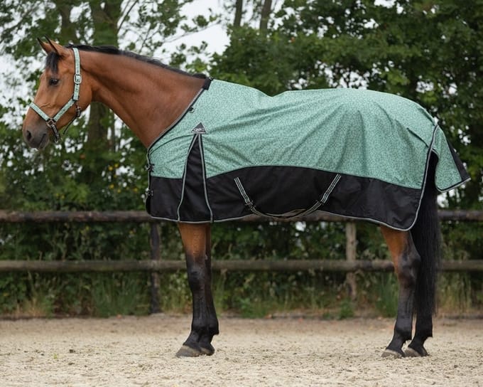 QHP Regendeken turnout collection 0gr - maat 155/205 - meadow
