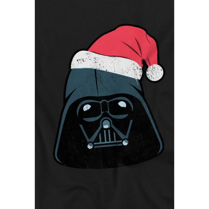 Star Wars Kinderen Darth Vader Kerstman T-Shirt (Zwart)