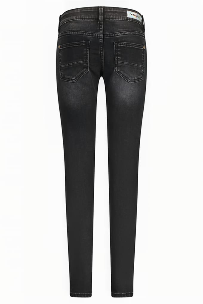 Vingino Alice Black Vintage Maat: 7 | Spijkerbroeken Outlet | Unisex | Zwart