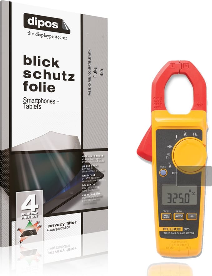 dipos – Matte Privacy Screenprotector geschikt voor Fluke 325 | Anti-Spy Beschermfolie