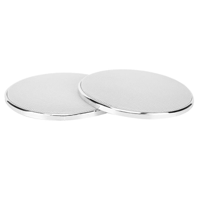 5 inch Kunststof Frame Wit Gaas Auto Audio Luidspreker Grille Beschermer Cover(2st) white