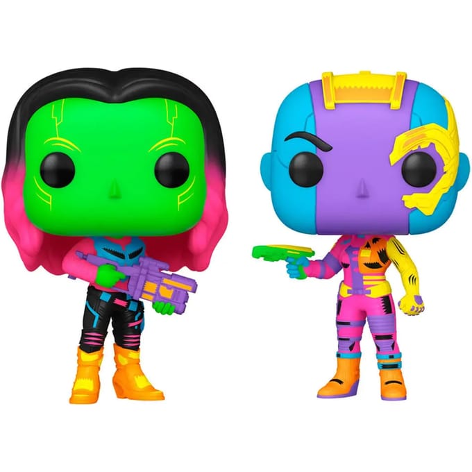 Funko Pop! Marvel Guardians of the Galaxy Vol. 2 - Gamora & Nebula Blacklight 2-Pack