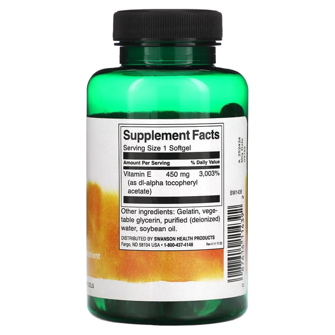 Vitamine E, 1.000 IE, 60 Softgels