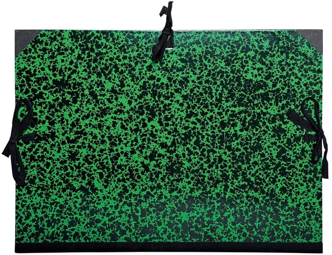Exacompta Tekenmap Annonay met linten 37x52cm - B3 - 1/2 raisin - Groen - 532200E