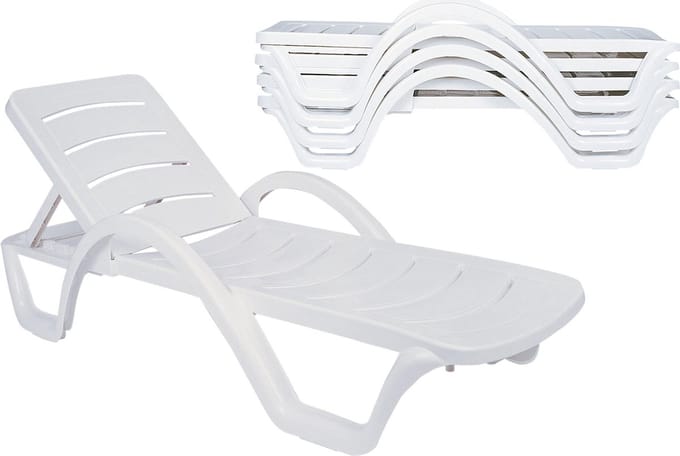 CLP Havana - Set van 4 ligbedden wit