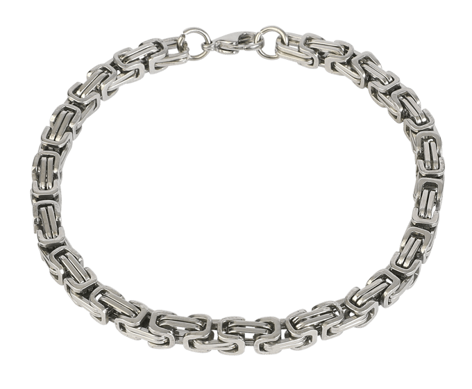 etNox hard and heavy Armband - Königskette - zilverkleurig