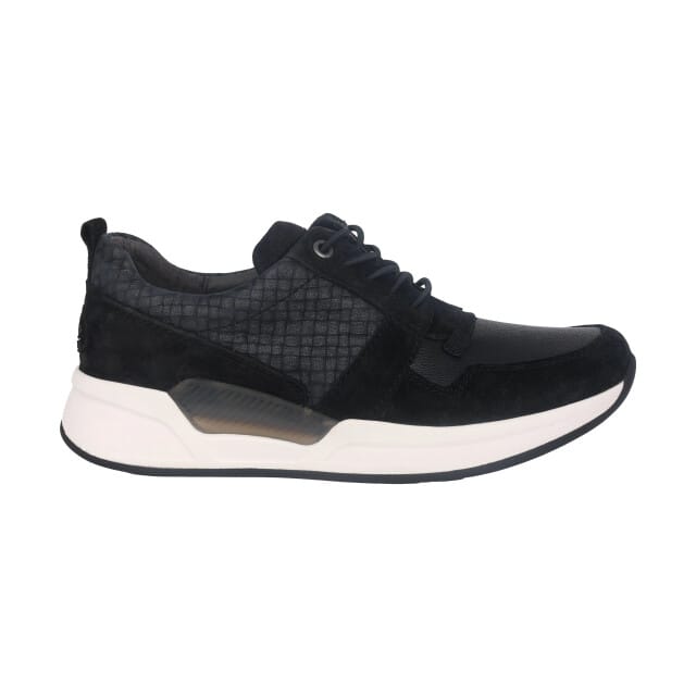 Gabor rollingsoft sensitive 96.955.87 - dames rollende wandelsneaker - Zwart - maat 37 (EU) 4 (UK)