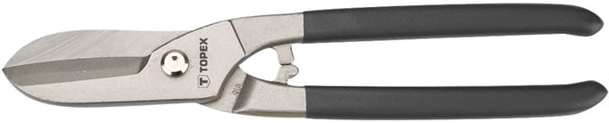 TOPEX Serie - Plaatschaar - 250mm - Staal - Met Rubber Handgreep