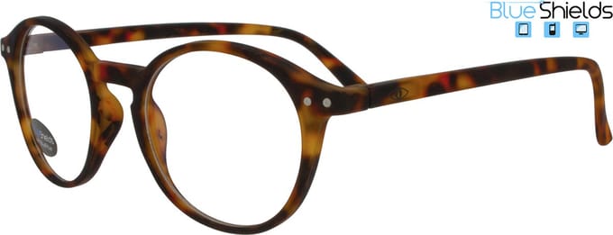 BlueShields YFD214 +3.00 Ilja Beeldschermbril - Leesbril - Blauw licht filter lens - Tortoise