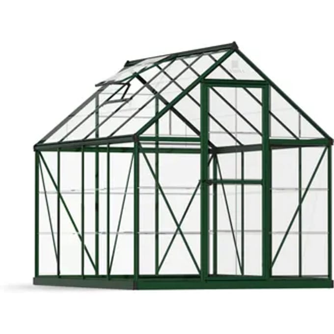 Canopia Tuinkas Harmony 6x8 - Polycarbonaat - Groen - 185x247x208cm