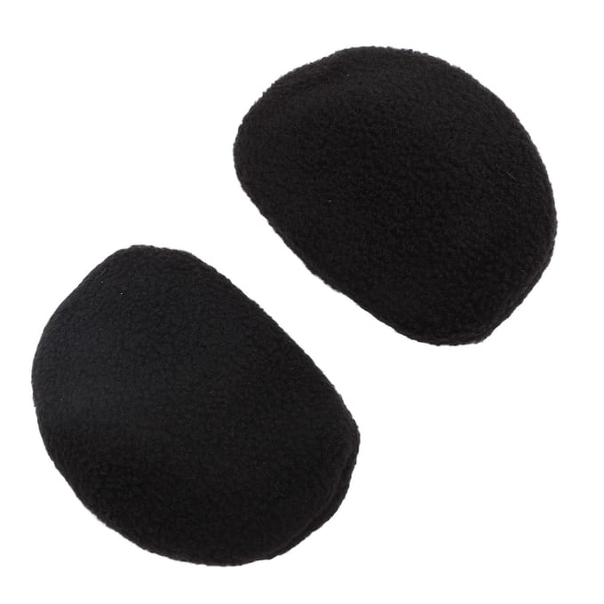 1 Paire Cache-oreilles sans bandeau Isolant du bruit Polaire Chauffe-oreilles Confortable Couvre-oreilles d'hiver pour S black