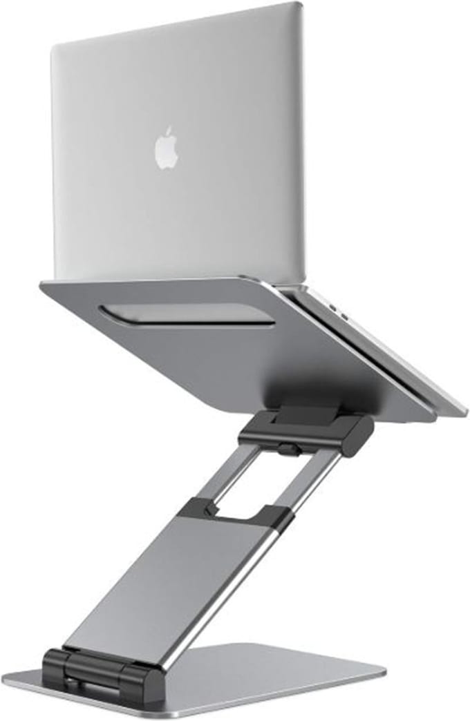 ErgoLine - Laptop Standaard Verstelbaar - Zilver