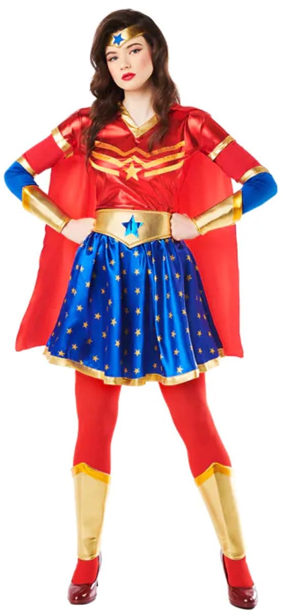 Boland - Kostuum Superheldin Star (M/L) - Volwassenen - Superheld - Superwoman