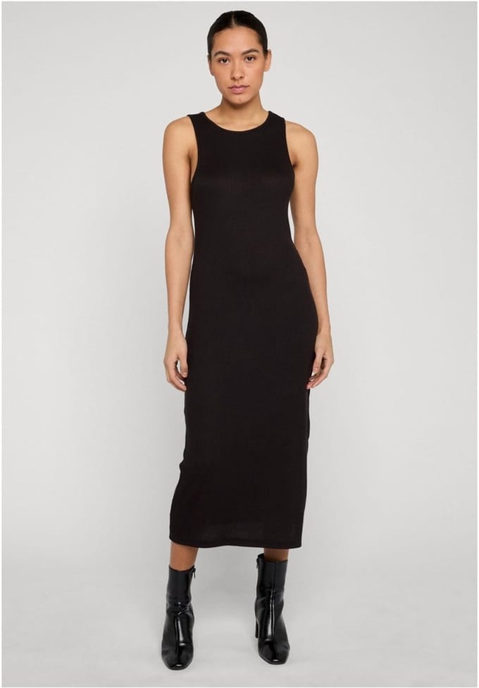 Urban Classics - Racerback Rib Lange jurk - 3XL - Zwart