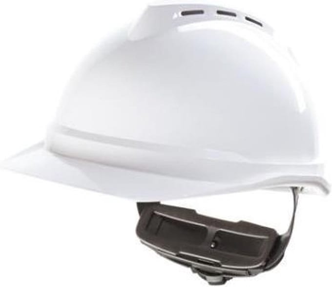 MSA V-Gard 500 veiligheidshelm - geventileerd - draaiknop Wit