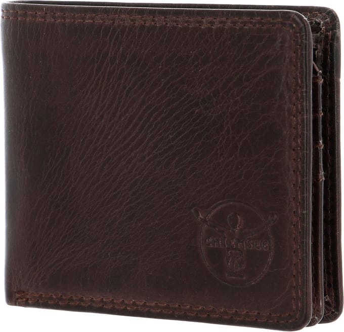 CHIEMSEE Leren Portemonnee Leather Wallet Brown Donkerbruin