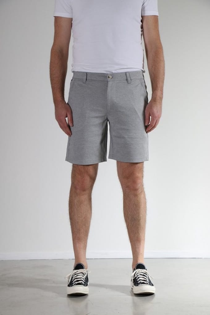 New Star - Short Kent grijs melange heren New Star L8 - maat M