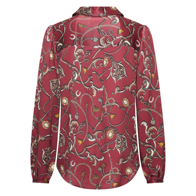 Hv Society - Blouse - Burgundy - S (36)