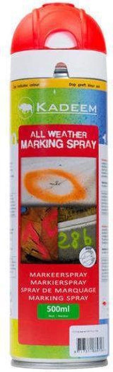 Kadeem All Weather Markeerverf 360° Fluor Rood
