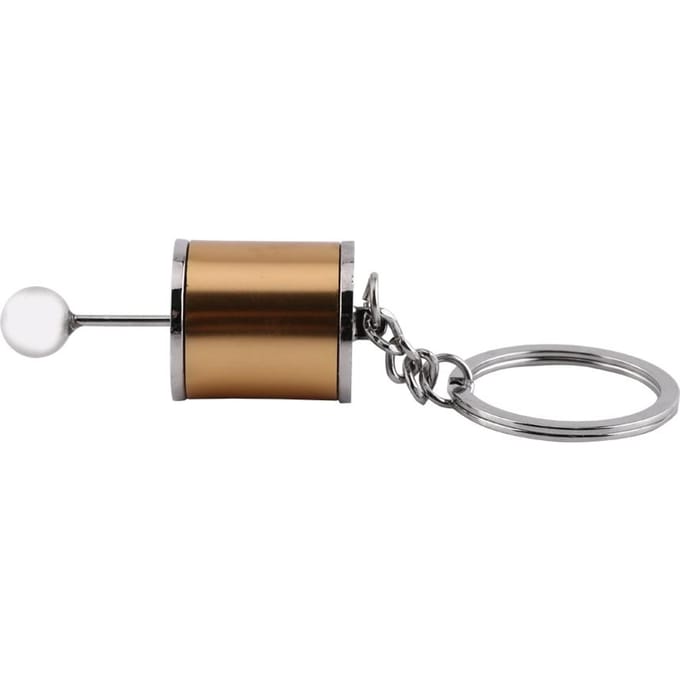 Versnellingspook Model Sleutelhanger Sleutelhanger Auto Onderdeel Vormige Legering Sleutelringen(Goud) gray