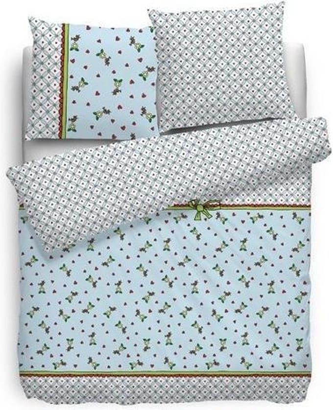 Babette Daisy Bird Dekbedovertrek - Eenpersoons - 140x200/220 cm - Blauw