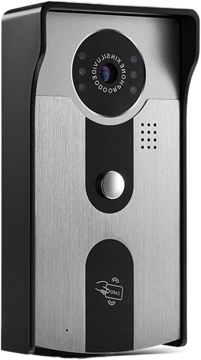 Video Deurbel Camera - Slimme Intercom - Veilig Huis - App Meldingen - 1080P HD - Zwart