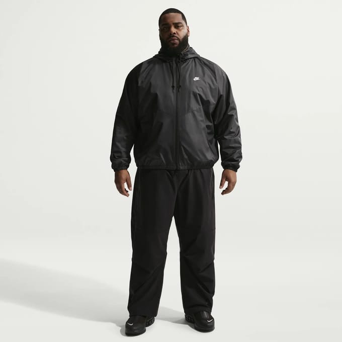 NIKE - windrunner men's lined jacket - Sport jack met capuchon heren - Zwart, wit