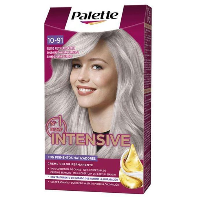 PALETTE INTENSIVE haarkleur #10.91 - Zeer Licht Zilverblond 1 eenheid