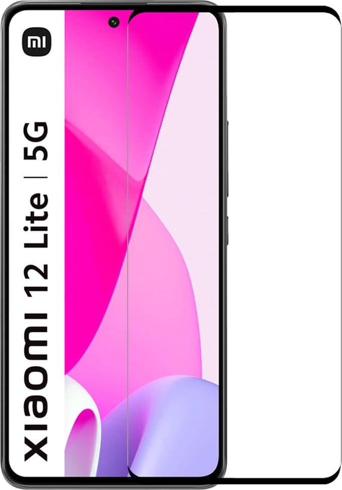 Screenprotector - Geschikt voor Xiaomi 12 Lite - Full Cover - Beschermglas - Gehard Glas - Tempered Glass - Screen Protector